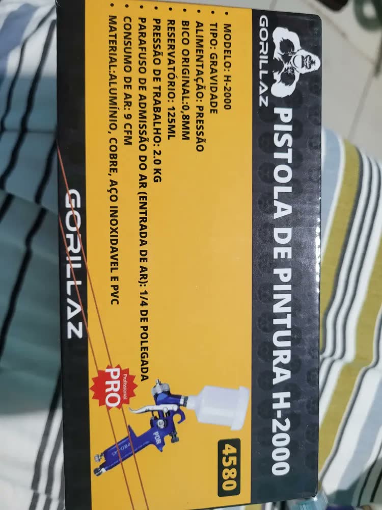 foto de Pistola de Pintura HVLP Epm Tools H-2000 125ml Bico 0,8mm