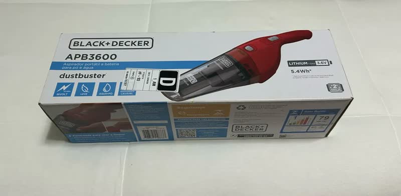 foto de Aspirador De Pó E Água Portátil Apb3600 Sem Fio Black Decker Cor Vermelho