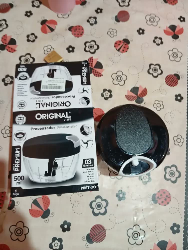 foto de Mini Processador E Triturador De Alimentos Alho Cebola 500ml