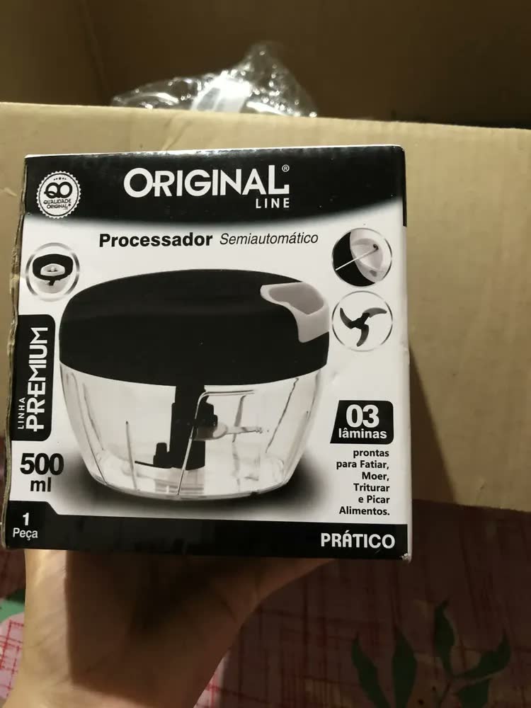 foto de Mini Processador E Triturador De Alimentos Alho Cebola 500ml