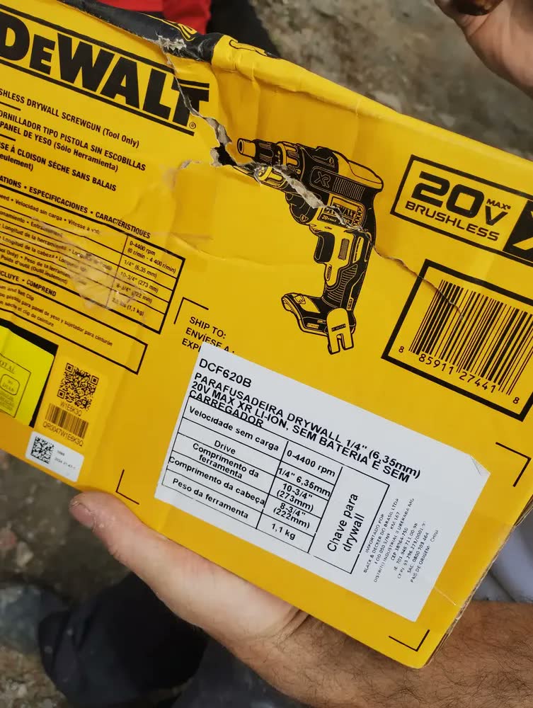 foto de Parafusadeira Drywall Dewalt Dcf620b 1/4'' (6,35mm)