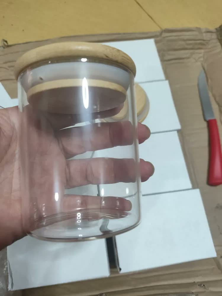 foto de Kit 6 Potes Para Tempero Vidro 250ml Hermético Tampa 250 Ml Cor Transparente Plasvale