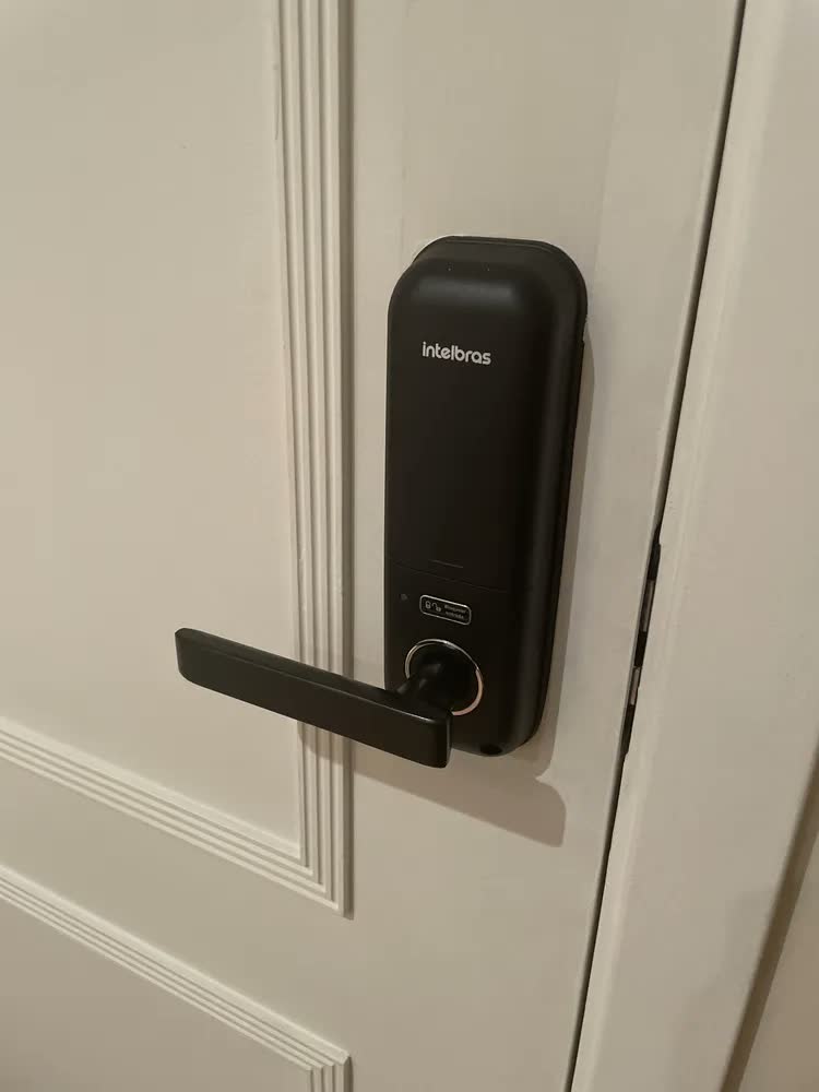 foto de Fechadura Digital Embutir Cartão Senha Fr 320 Intelbras