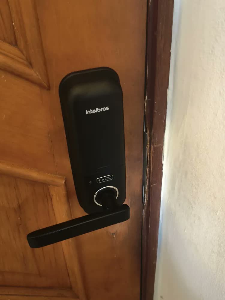 foto de Fechadura Digital Embutir Cartão Senha Fr 320 Intelbras