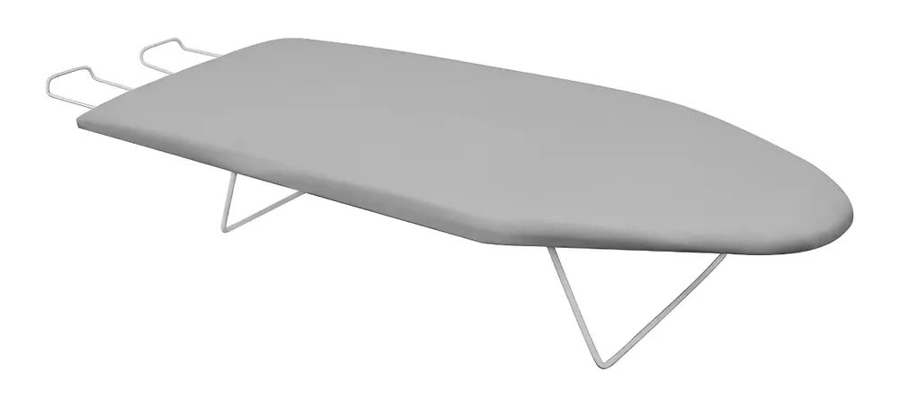 Tábua Mesa De Passar Roupa Açomix Portátil Prata Ferro Dobrável