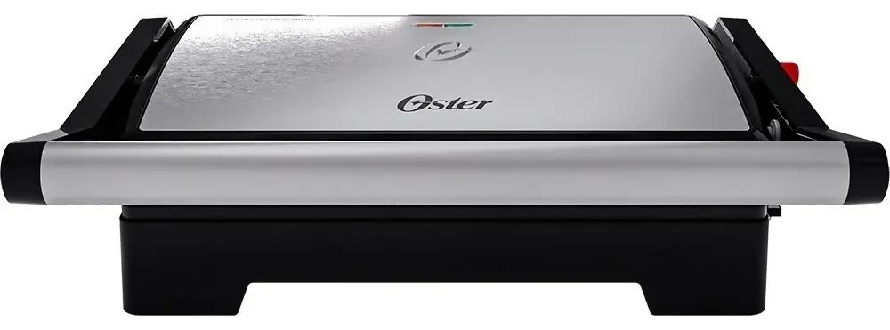 Sanduicheira Mini Grill Oster Inox 2 Em 1 Ogrl230 1000w