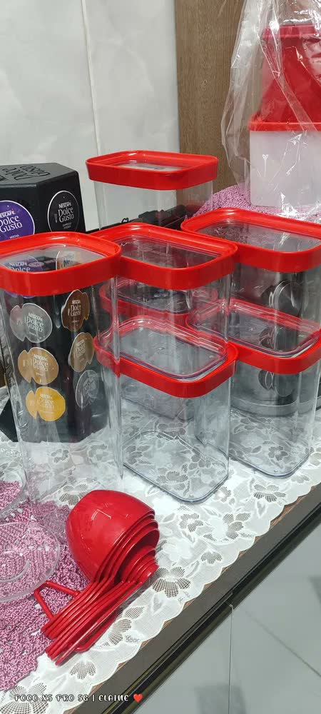 foto de Pote Hermético Macarrão Espaguete 2000ml Acrílico Helsim Cor