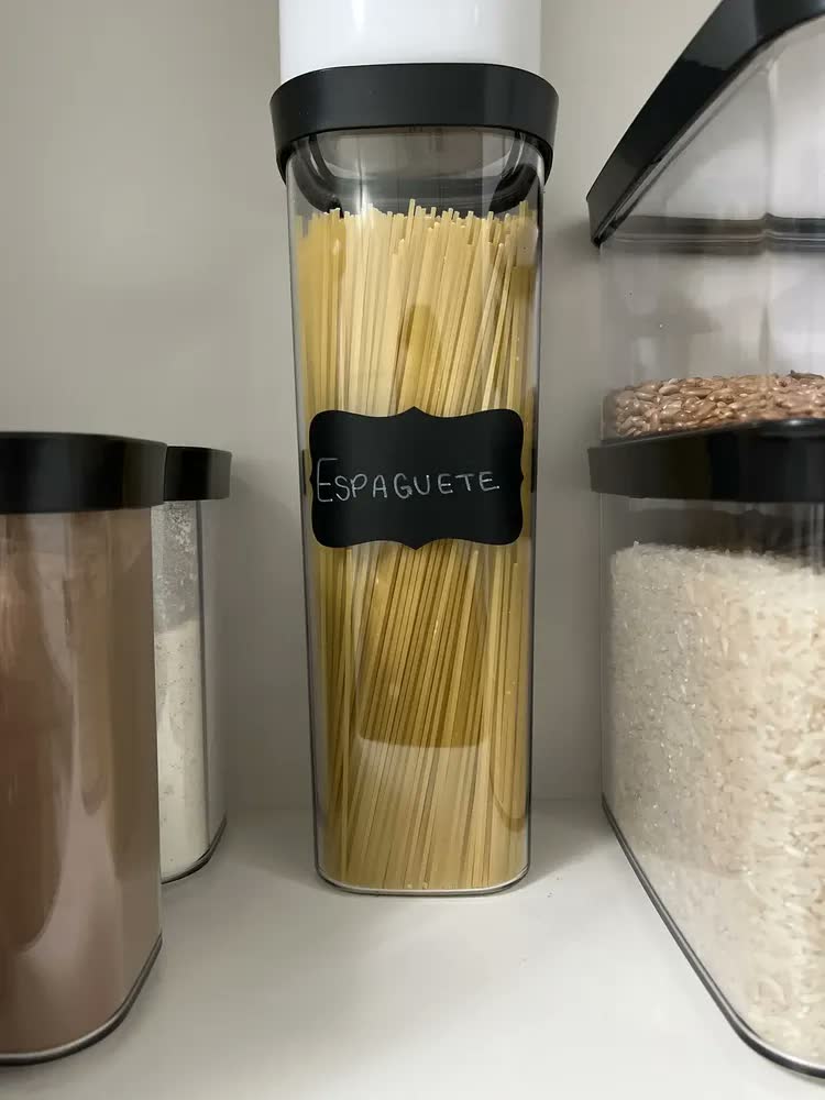 foto de Pote Hermético Macarrão Espaguete 2000ml Acrílico Helsim Cor