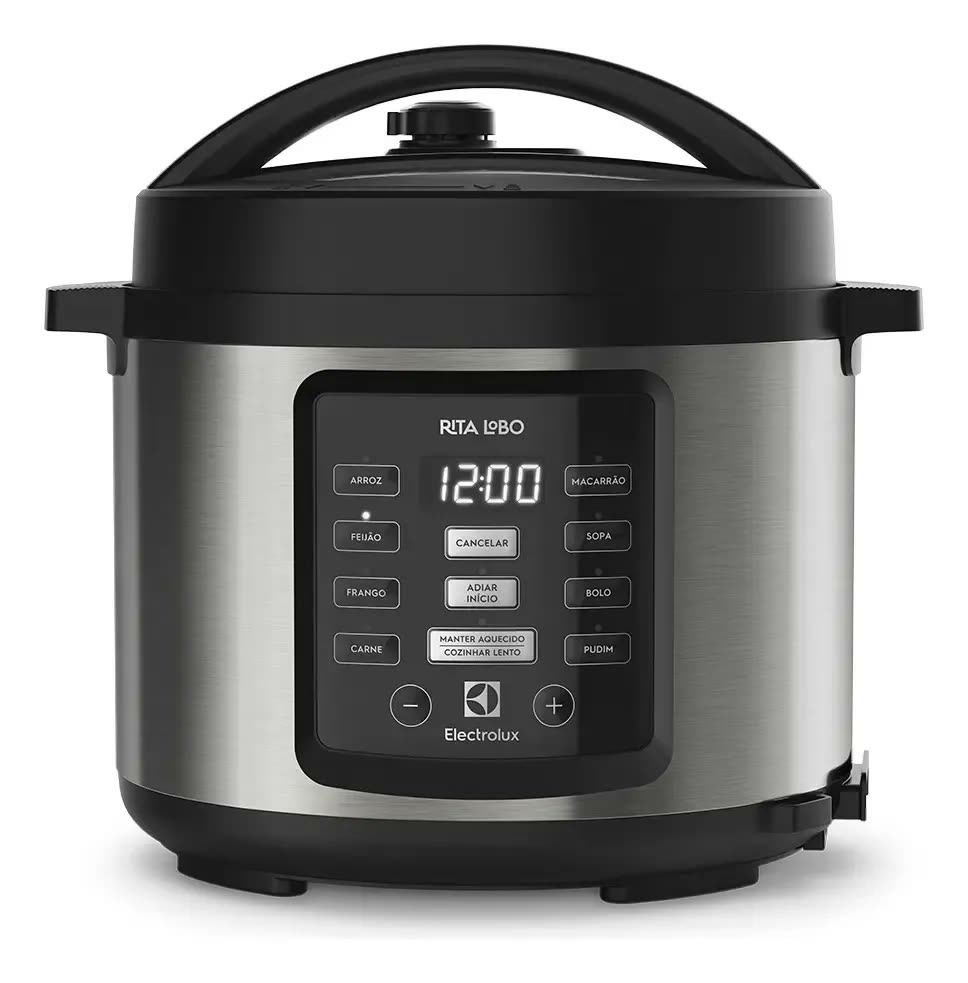 Panela de Pressão Elétrica Electrolux Pcc15 de 5L 1000w de Potência Na Cor Inox