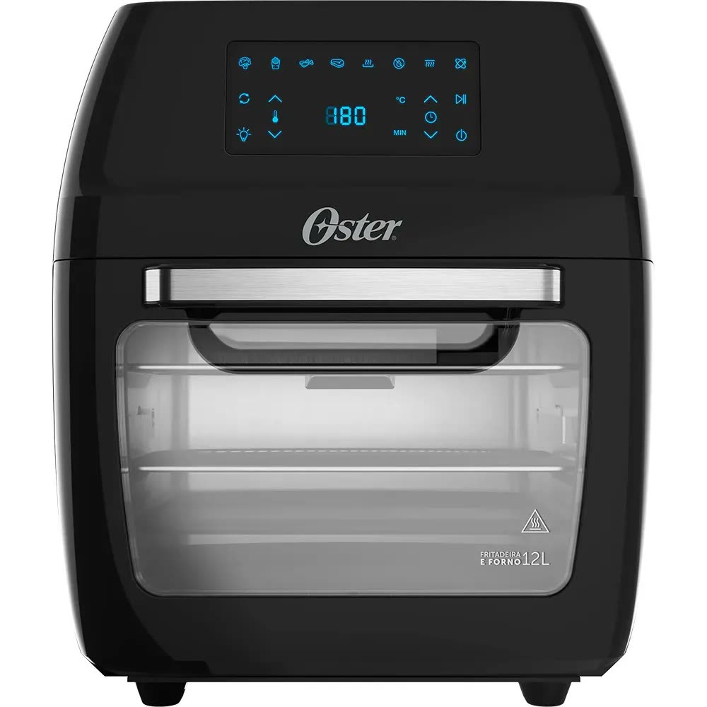 Fritadeira e Forno Preta 3 em 1 Oven Fryer 220V 12L Oster OFRT780