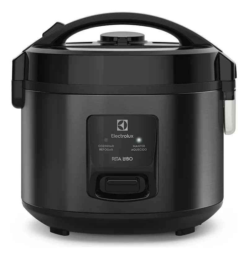 Panela de Arroz Elétrica Electrolux 2L Preta Efficient Visor Glass por Rita Lobo ERC10