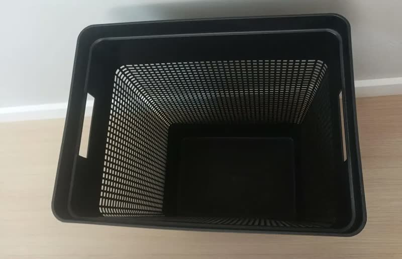 foto de Cesto De Roupa Suja Tampa Grid 49l Organizador Área Serviço