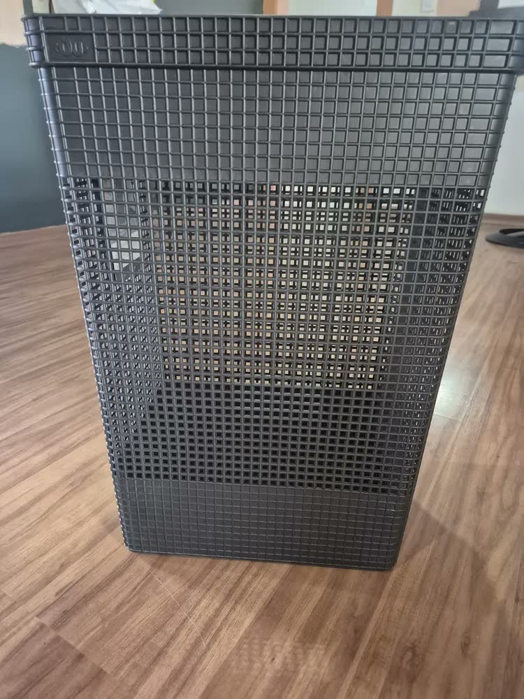 foto de Cesto De Roupa Suja Tampa Grid 49l Organizador Área Serviço