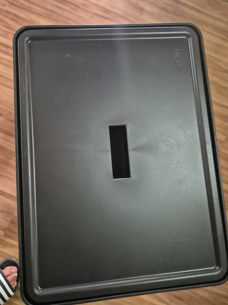 foto de Cesto De Roupa Suja Tampa Grid 49l Organizador Área Serviço