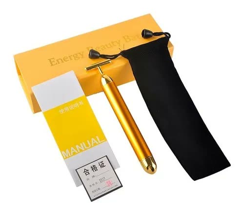 foto de Massageador Facial Elétrico Energy Beauty Bar 24k Antiidade Portátil