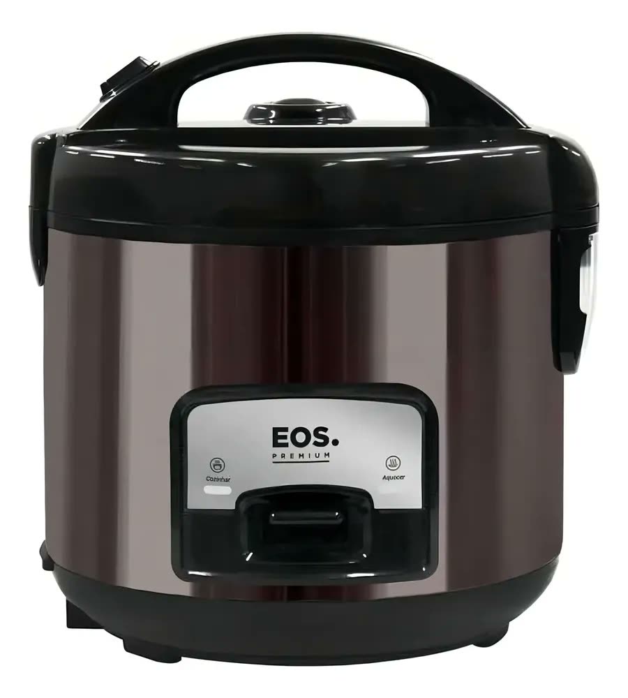 Panela Elétrica De Arroz Eos 5 Xícaras C/ Tampa De Vidro Frequência 60hz