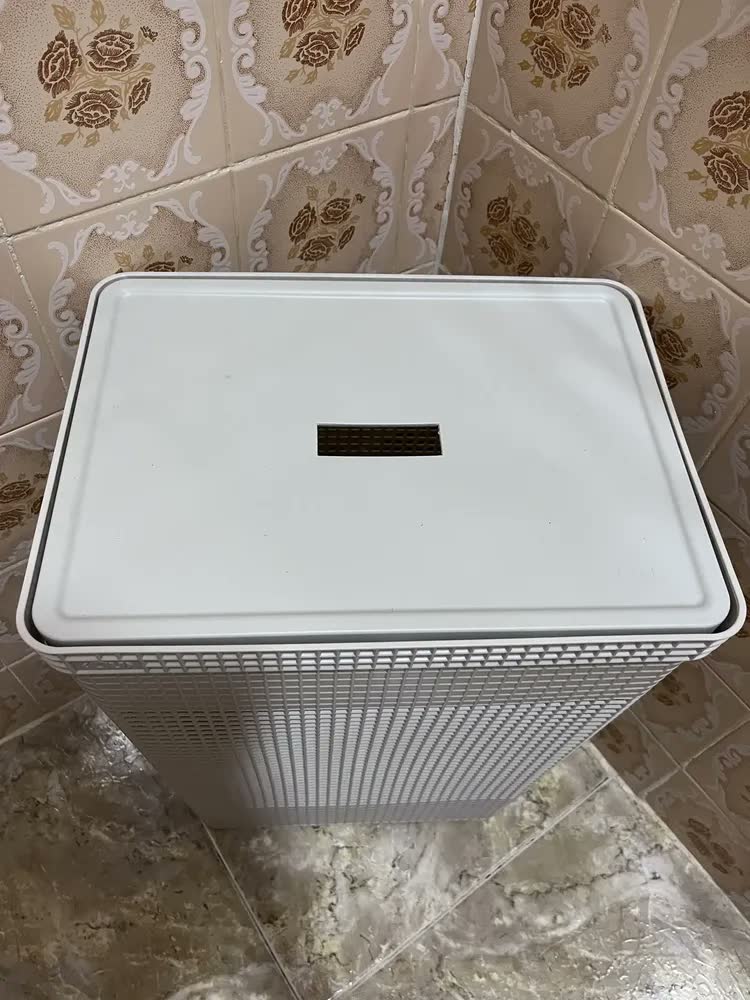 foto de Cesto Roupa Suja Organizador Lavanderia Organiza Brinquedos Cor Cinza-chumbo
