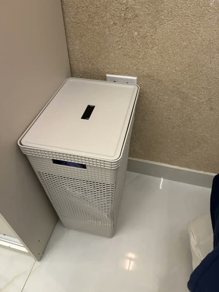 foto de Cesto Roupa Suja Organizador Lavanderia Organiza Brinquedos Cor Cinza-chumbo