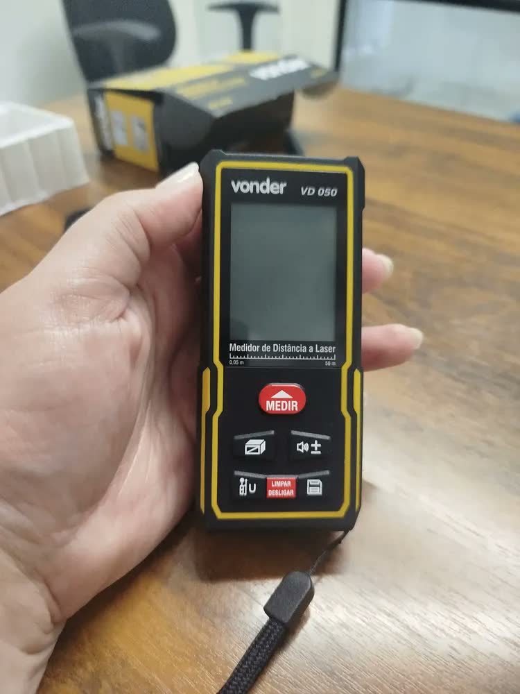 foto de Medidor Laser 50m Com Memória Área Volume Vonder VD050