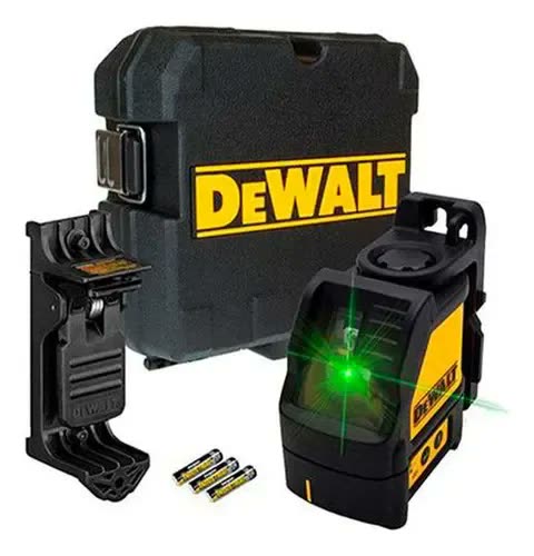 Nível a Laser Verde Alcance de 30 Metros DEWALT DW088CG Inclui Pilhas, Suporte e Maleta
