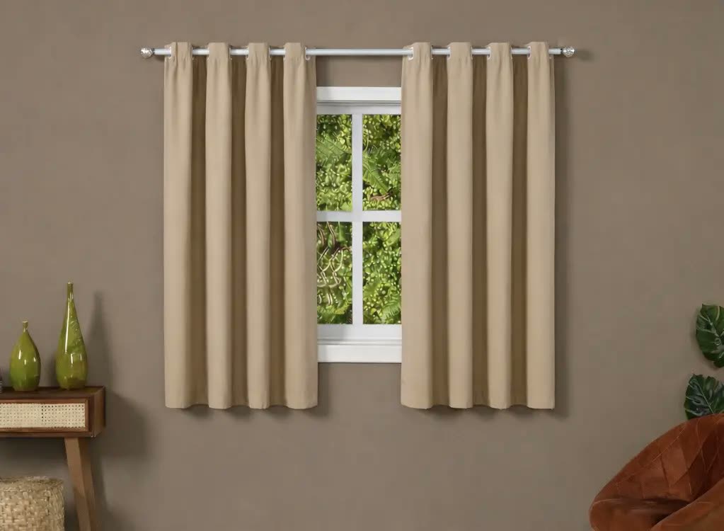 Cortina Curta De Pvc Blackout 2,00 De Largura X 1,40 Altura
