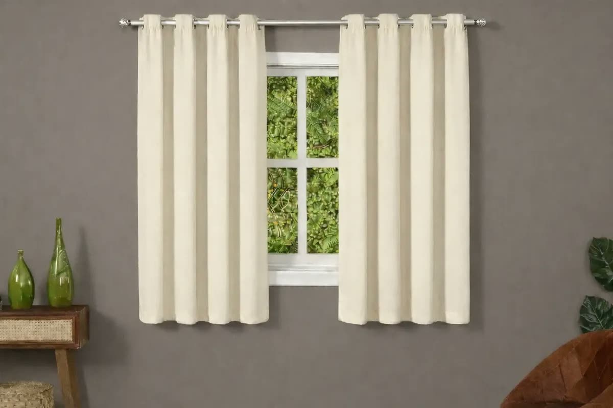 Cortina Corta A Luz Pvc Blackout 2 00 X 1 40 Pra Varão