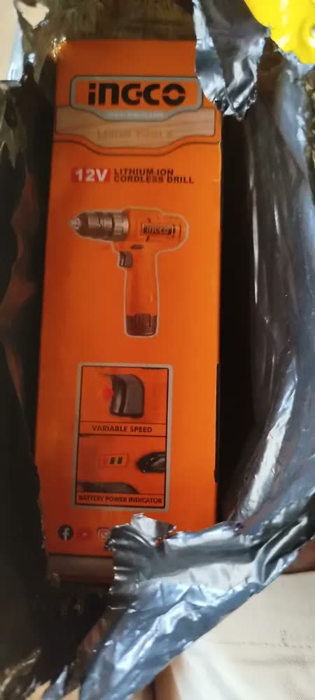 foto de Furadeira sem fio 1 bateria Tipo C Cor amarela