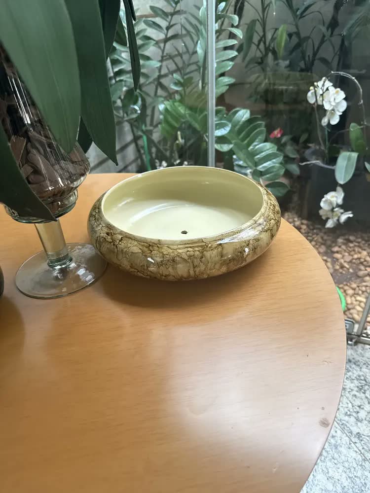 foto de Ikebana Vaso Decorativo Sala Cachepot Planta Ceramica Cores