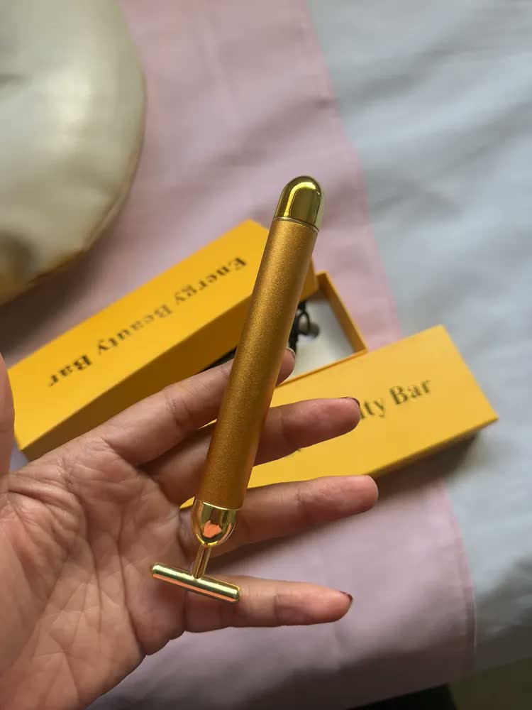 foto de Massageador Facial Anti Rugas Vibrata Gold Harmonização