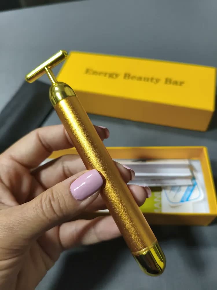 foto de Massageador Facial Anti Rugas Vibrata Gold Harmonização