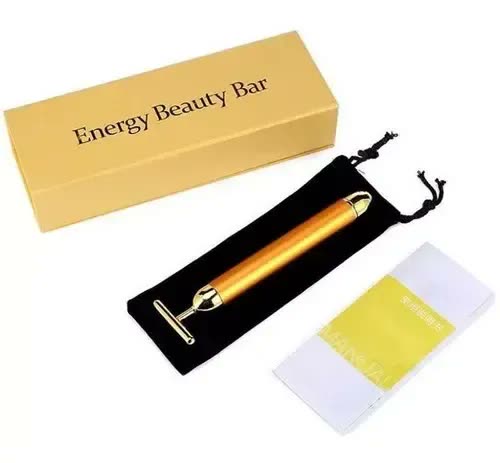 Massageador Facial Anti Rugas Vibrata Gold Harmonização