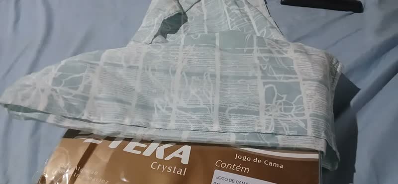 foto de Jogo De Cama Queen Crystal 100% Algodão 4 Peças - Teka