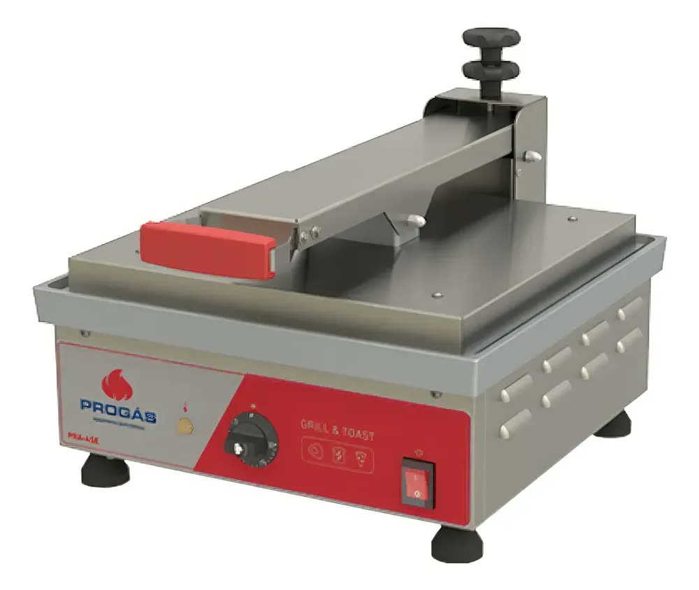 Grill Elétrico Progás PRA-45E Chapa Alumínio Potência 2.5kW