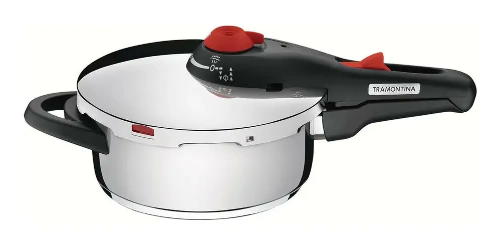 Panela De Pressão Solar 3l Aço Inox Fundo Triplo Tramontina