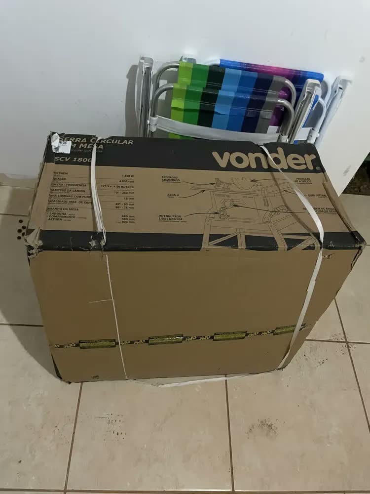 foto de Serra Circular De Mesa 10 Pol 1800w Scv 1800 Vonder