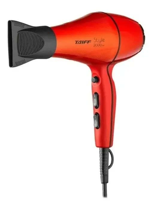 foto de Secador De Cabelo Taiff Profissional Style Vermelho Clássico