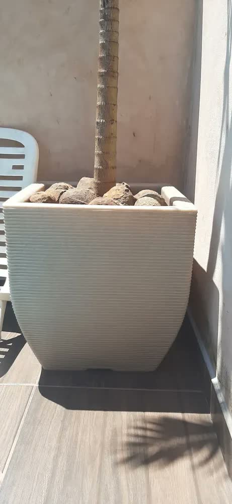 foto de Vaso de planta grande gigante p frutíferas de polietileno 60x56 cm cor marrom/café VGF60