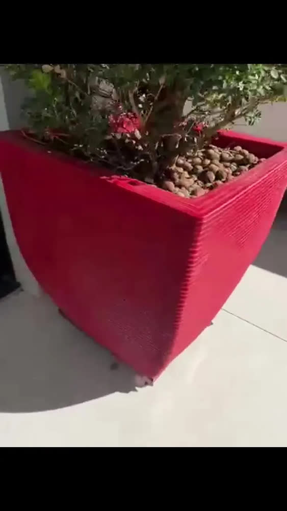 foto de Vaso de planta grande gigante p frutíferas de polietileno 60x56 cm cor marrom/café VGF60