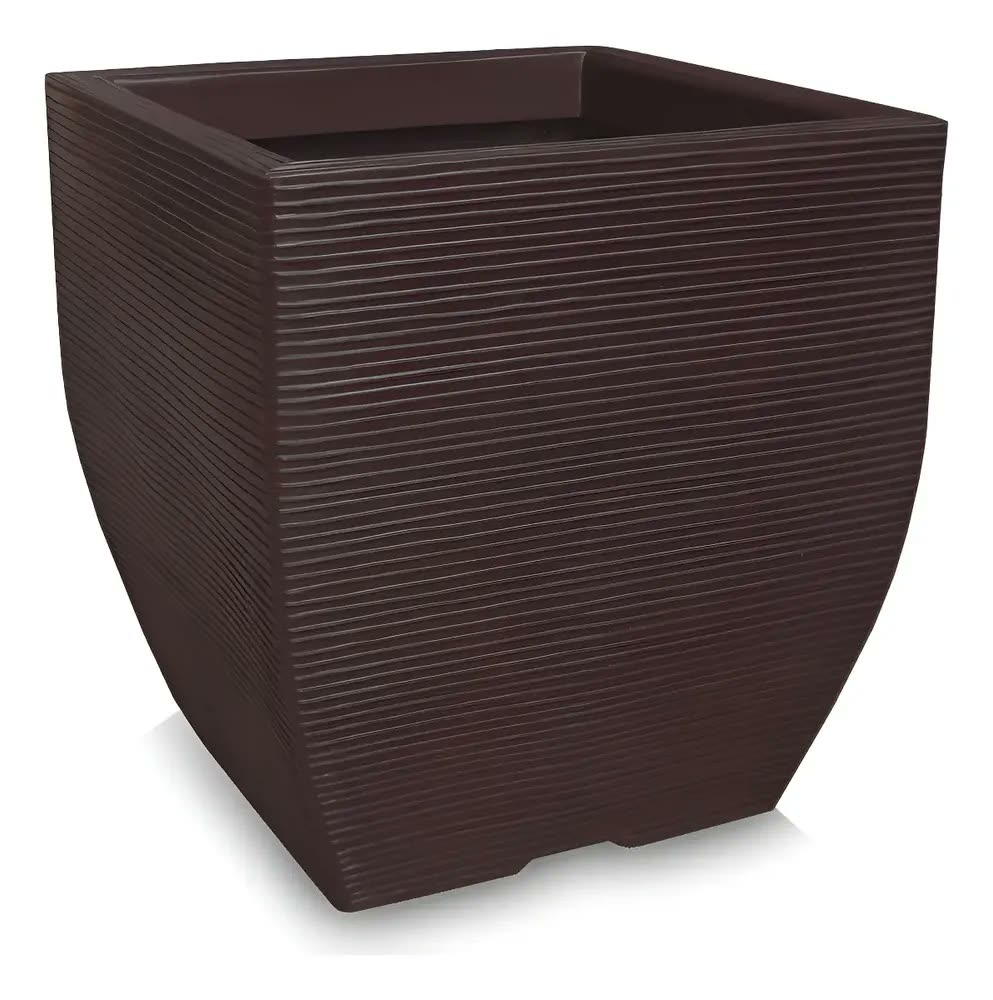 Vaso de planta grande gigante p frutíferas de polietileno 60x56 cm cor marrom/café VGF60