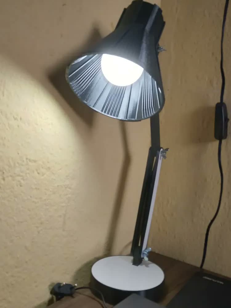 foto de Luminaria Articulada Mesa Abajur Escritório Estudo Quarto Cor da estrutura Preto Marx Greg 3D