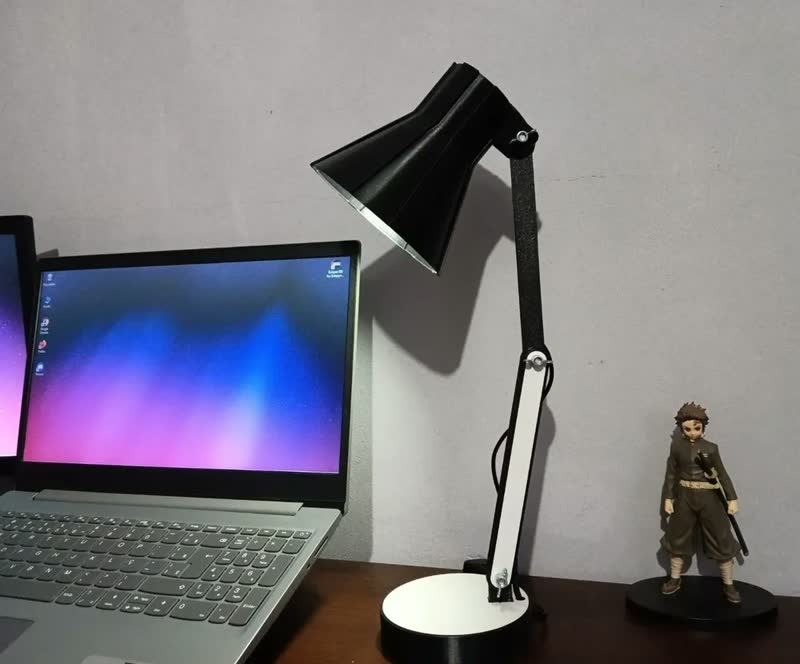 foto de Luminaria Articulada Mesa Abajur Escritório Estudo Quarto Cor da estrutura Preto Marx Greg 3D