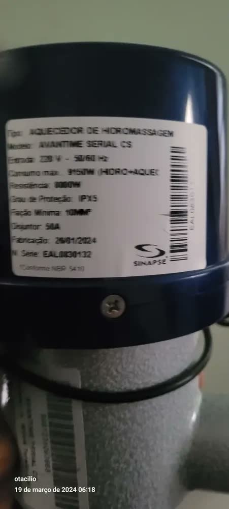 foto de Aquecedor Elétrico Sinapse Avantime Serial 8000w