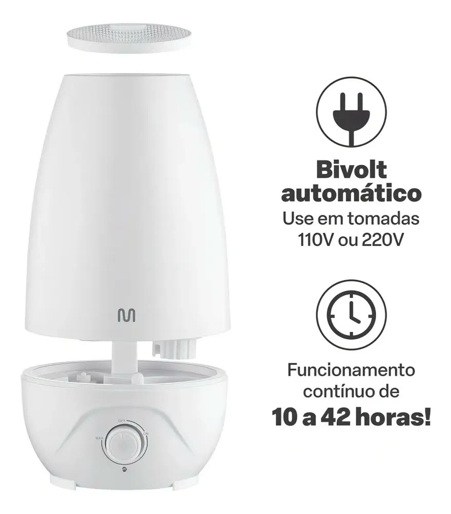 foto de Multilaser HC118 Umidificador Cor Branco 2.6L