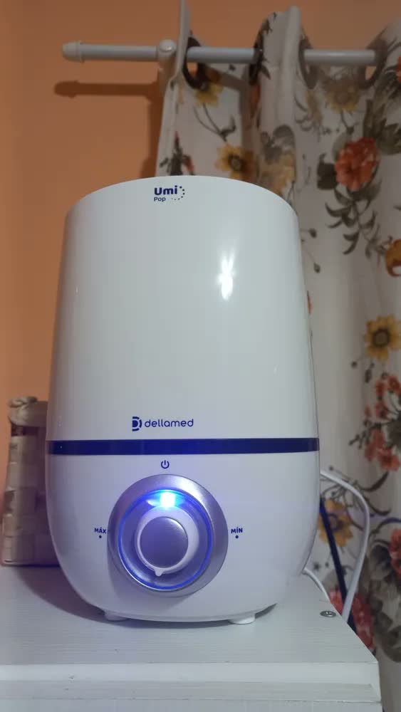 foto de Umidificador De Ar Ultrassônico Umi Pop Health 2,3l Dellamed Cor Branco
