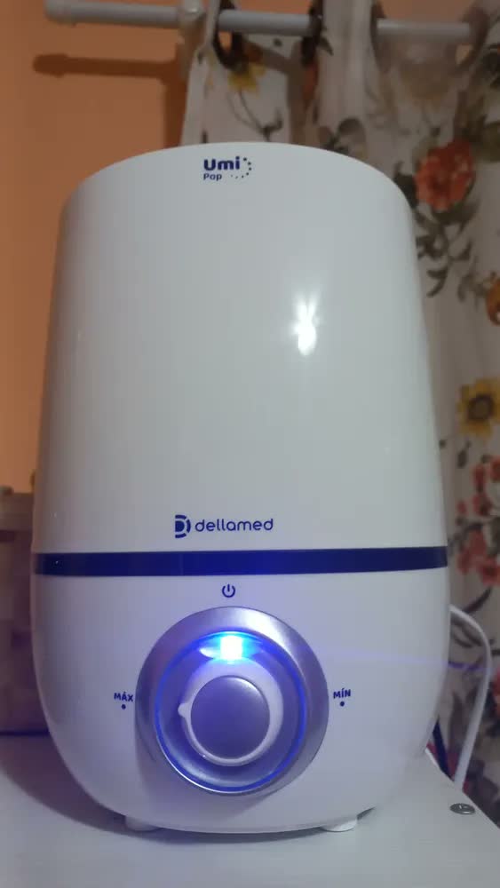 foto de Umidificador De Ar Ultrassônico Umi Pop Health 2,3l Dellamed Cor Branco