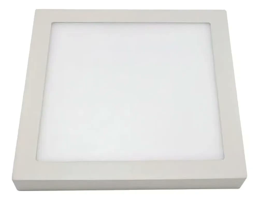 Painel Plafon Led 24w 25w Quadrado Sobrepor Branco Frio