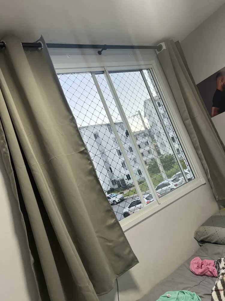 foto de Cortina Blackout 2x1,8m Gabi Pires Liso Para Quarto