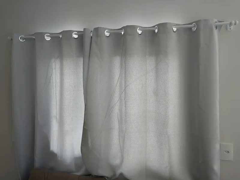 foto de Cortina Blackout 2x1,8m Gabi Pires Liso Para Quarto