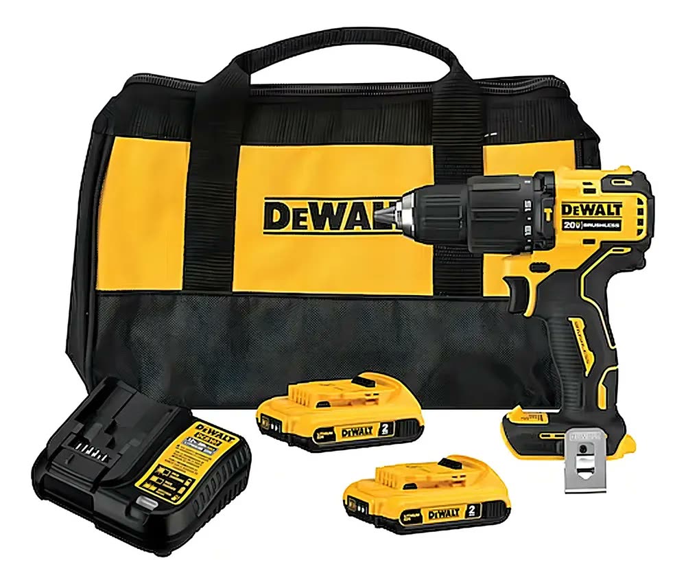 Parafusadeira e Furadeira com Impacto 13mm Dewalt Modelo DCD709D2 2 Baterias 1 Carregador
