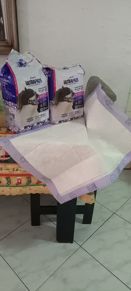 foto de Tapete Higiênico Ultra Pad 60un 80x60 Lavanda Cães